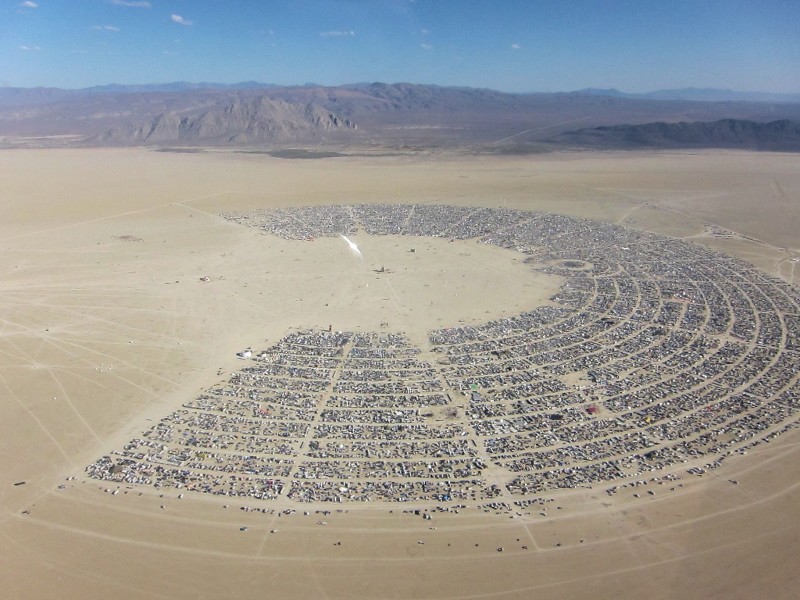 Burning Man 2011 aerial view