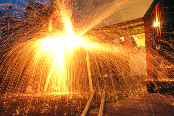 Cutting steel tubing with a circular saw