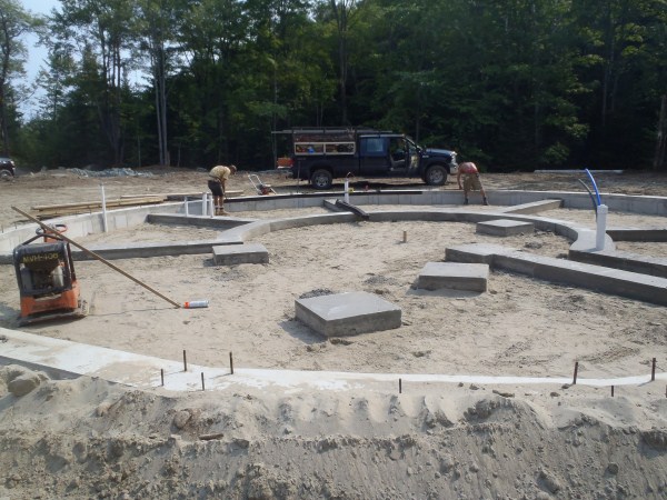 Geodesic Dome foundation in Vermont