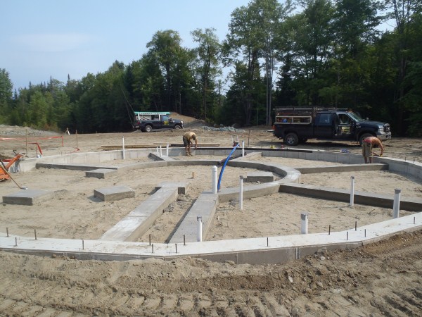 Geodesic Dome foundation in Vermont